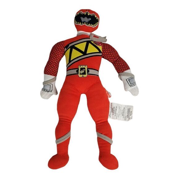 Hasbro Mighty Morphin Power Ranger Red Ranger Plush Soft Toy TV Show Series 21" - Picture 3 of 10